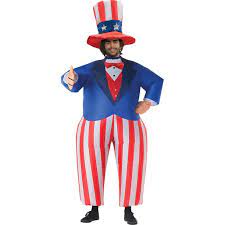 Fantasia de tio Sam inflável para adultos – Adult Inflatable Uncle Sam Costume