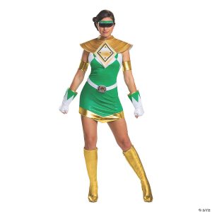 Fantasia feminino Deluxe Ranger Green – Women’s Deluxe Mighty Morphin Green Ranger Costume