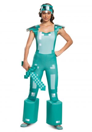 Fantasia feminino da armadura Minecraft – Female Minecraft Armor Costume