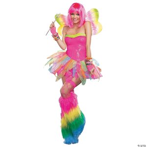 Fantasia feminino de fada arco-íris  – Women’s Rainbow Fairy Costume