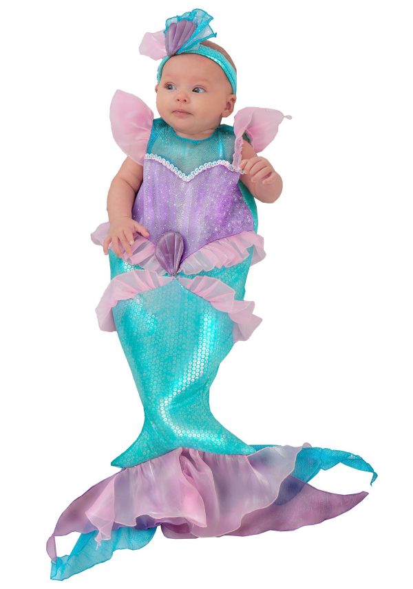 Fantasia infantil mini sereia – Mini Mermaid Infant Costume