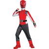 Fantasia infantil vermelha de Ranger Power Rangers – Child Red Ranger Costume – Power Rangers Beast Morphers