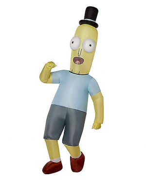 Fantasia inflável adulto do Sr. Poopybutthole  Rick e Morty-  Adult Mr. Poopybutthole Inflatable Costume Rick and Morty