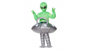 Fantasia inflável de UFO alienígena para adultos – Adult Light Up UFO Alien Inflatable Costume