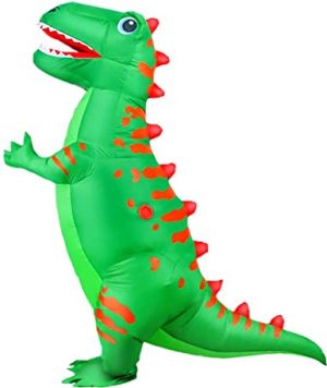 Fantasia inflável de dinossauro adulto KOOY T-REX- Inflatable adult dinosaur costume KOOY T-REX