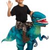 Fantasia inflável de raptor para crianças – Inflatable Raptor Ride-On Costume for Kids