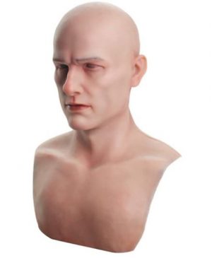 Máscara de silicone facial masculina realista  – Realistic male silicone face mask