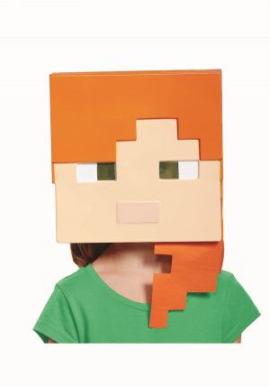 Máscara Minecraft Alex infantil – Minecraft Alex Kids Mask