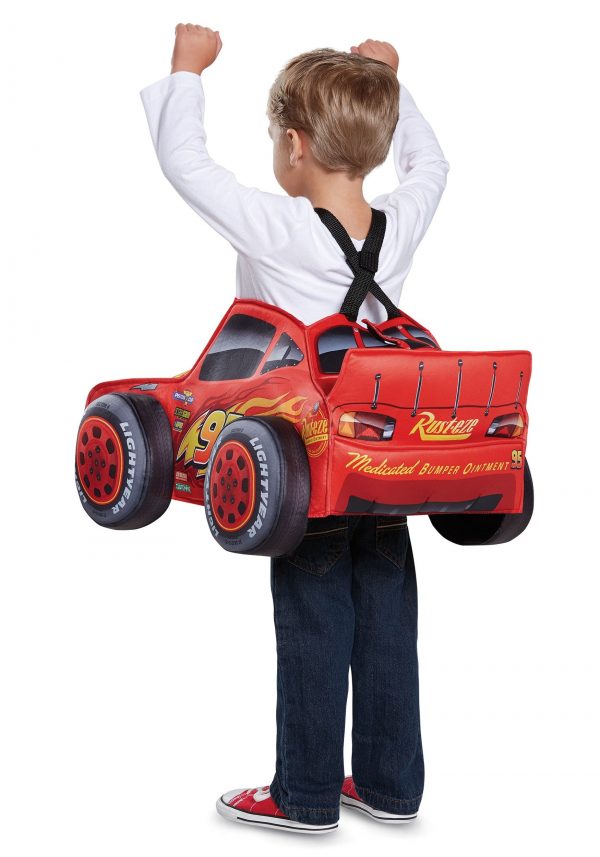Fantasia Carros Relâmpago McQueen 3D para Crianças – Cars Lightning McQueen 3D Costume for Toddlers