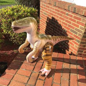  dinossauro velociraptor inflável 1,30 cm – Inflatable Velociraptor Dinosaur Costume