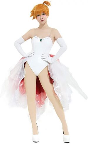 fantasia vestido cosplay Coskidz  Misty Goldeen  – Coskidz Women’s Misty Goldeen Swimsuit Cosplay Costume Dress