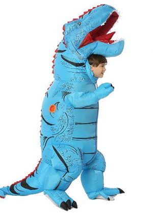Fantasia T Rex inflável de dinossauro – Funny Costumes T Rex Costume Inflatable