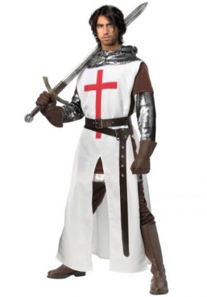 FAntasia masculino de cruzado plus size – Men’s Crusader Plus Size Costume