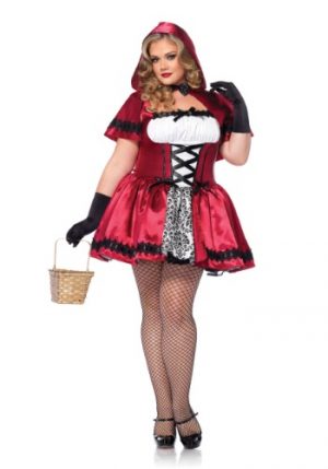 Fantasia Gótica Chapeuzinho Vermelho Plus Size – Gothic Red Riding Hood Plus Size Costume