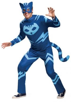 Fantasia PJ Máscaras Adulto Catboy – PJ Masks Adult Catboy Classic Costume