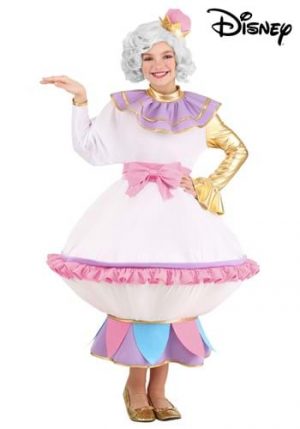 Fantasia da Sra. Potts para crianças de A Bela e a Fera da Disney –  Mrs. Potts Costume for Kids from Disney’s Beauty and the Beast