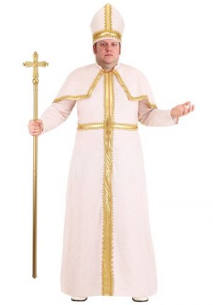 Fantasia de Papa Pio Tamanho Plus Size – Plus Size Pious Pope Costume for Men