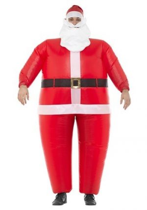 Fantasia de Papai Noel inflável para adultos – Inflatable Santa Costume for Adults