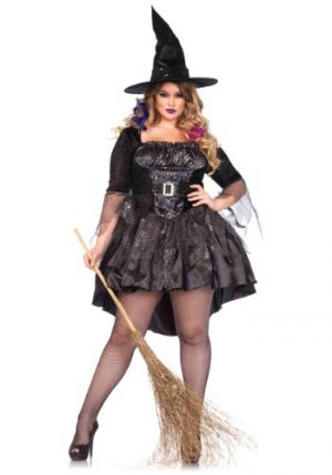Fantasia de amante de magia negra Plus Size – Black Magic Mistress Costume