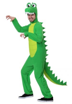 Fantasia de jacaré  tamanho plus size para adultos  – Plus Size Goofy Gator Costume for Adults
