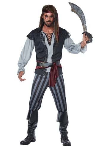 Fantasia masculino de pirata realista plus size - Men's Plus Size Realistic
