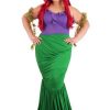 Fantasia feminina de sereia submarina plus size- Women’s Plus Size Undersea Mermaid Costume
