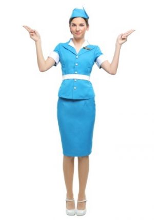 Fantasia  feminino de aeromoça plus size – Plus Size Flight Attendant Women’s Costume