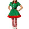 Fantasia feminino de elfo festivo tamanho plus size – Women’s Holiday Elf Plus Size Costume