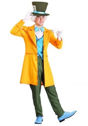 Fantasia masculina clássica do Chapeleiro Maluco Plus size – Men’s Plus Size Classic Mad Hatter Costume