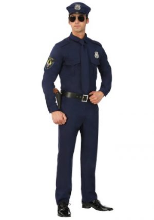 Fantasia masculino de policial plus size – Men’s Cop Plus Size Costume