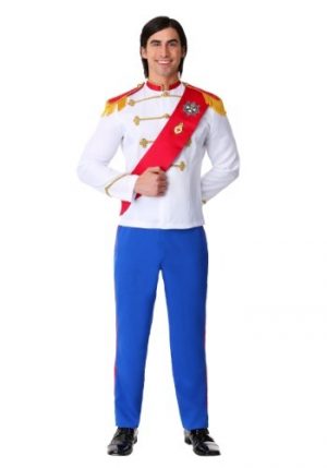 Fantasia masculino plus size de príncipe encantado – Men’s Plus Size Charming Prince Costume