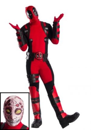 Fantasia masculino premium da Marvel Deadpool Plus Size – Premium Marvel Deadpool Plus Size Mens Costume