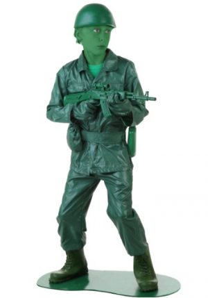Fantasia o Exército Verde Infantil – Child Green Army Man Costume