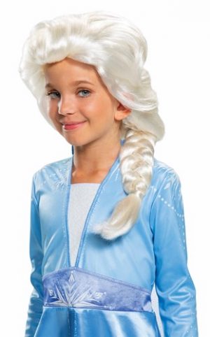 Peruca Elsa Frozen 2 infantil – Frozen 2 Girls Elsa Wig