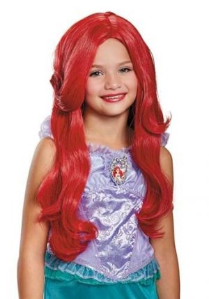 Peruca Infantil pequena sereia Ariel – The Little Mermaid Deluxe Ariel Wig