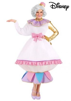 fantasia Sra. Potts para mulheres de A Bela e a Fera da Disney – Mrs. Potts Costume for Women from Disney’s Beauty and the Beast
