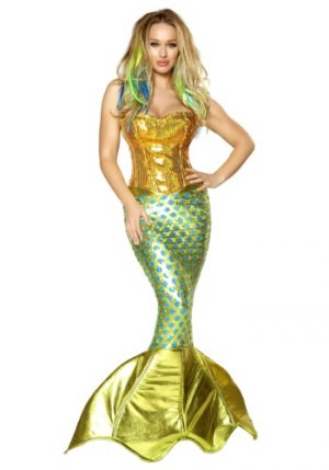 Fantasia Feminina de sereia do mar – Womens Siren of the Sea Costume