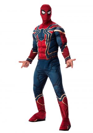 Fantasia Homem Aranha Spider Man – Marvel Adult Infinity War Deluxe Iron Spider Costume