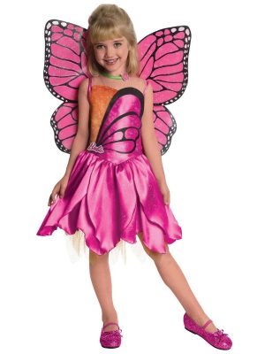 Fantasia Infantil Barbie-Deluxe Mariposa  – Barbie-Deluxe Mariposa Toddler  Child Costume