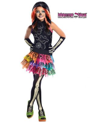 Fantasia Infantil  Skelita Calaveras Monster High  – Girls Skelita Calaveras Monster High Co