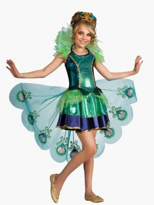 Fantasia de pavão feminino infantil  – Girls Peacock Costume