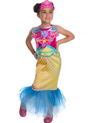 Fantasia de sereia barbie para meninas – Barbie Mermaid Costume for Girls