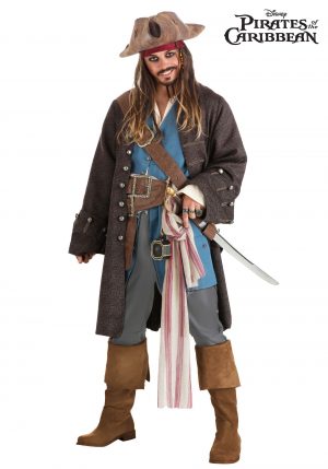 Fantasia para homens do capitão Jack Sparrow dos Piratas do Caribe da Disney- Captain Jack Sparrow Costume for Men from Disney’s Pirates of the Carribean