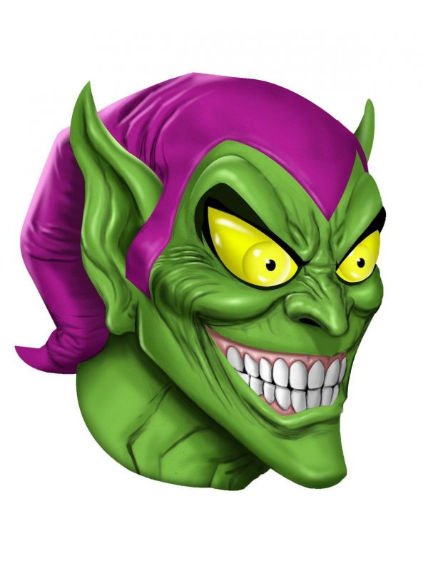 Máscara de Látex para Adultos de Goblin Verde – Green Goblin Adult Overhead Latex Mask