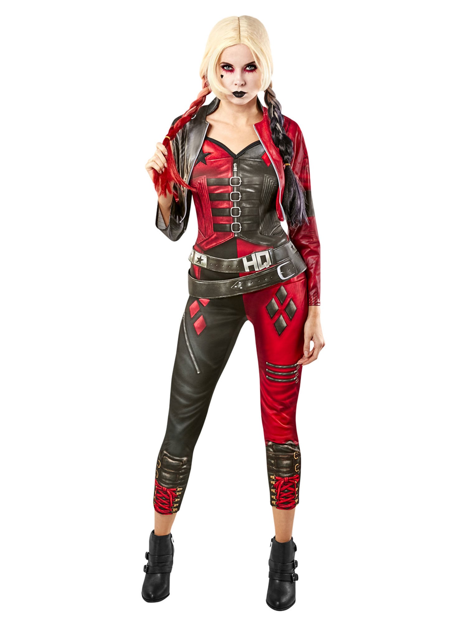 Fantasia Arlequina Harley Quinn Adulto Feminina Esquadrão Suicida Gg 50-52
