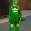 Fantasia Deluxe PJ Masks Gekko infantil – Deluxe PJ Masks Gekko Costume