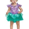 Fantasia  Disney A Pequena Sereia Ariel para bebês – Disguise Costumes Disney The Little Mermaid Ariel Costume for Infants