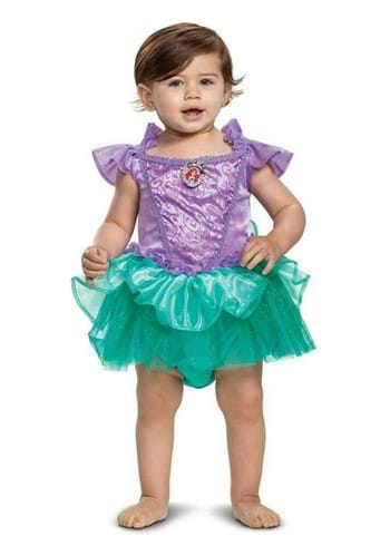 Fantasia  Disney A Pequena Sereia Ariel para bebês – Disguise Costumes Disney The Little Mermaid Ariel Costume for Infants