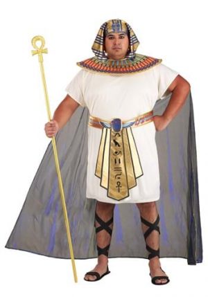 Fantasia Tutancâmon Plus Size para Homens – Plus Size King Tut Costume for Men