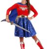 Fantasia Vestido de mangas compridas da Mulher Maravilha para Adultos- Wonder Woman Long-Sleeved Dress for Adults